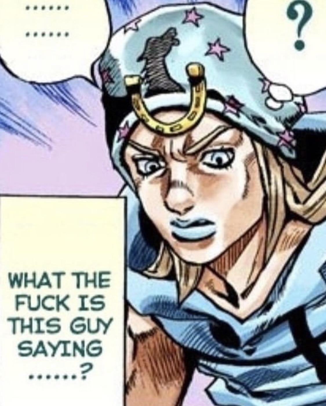 jonny joestar says fuck